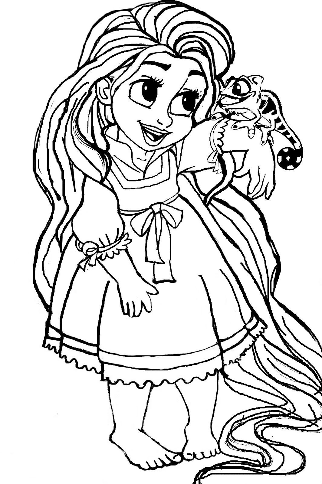 rapunzel coloring pages printable jpg