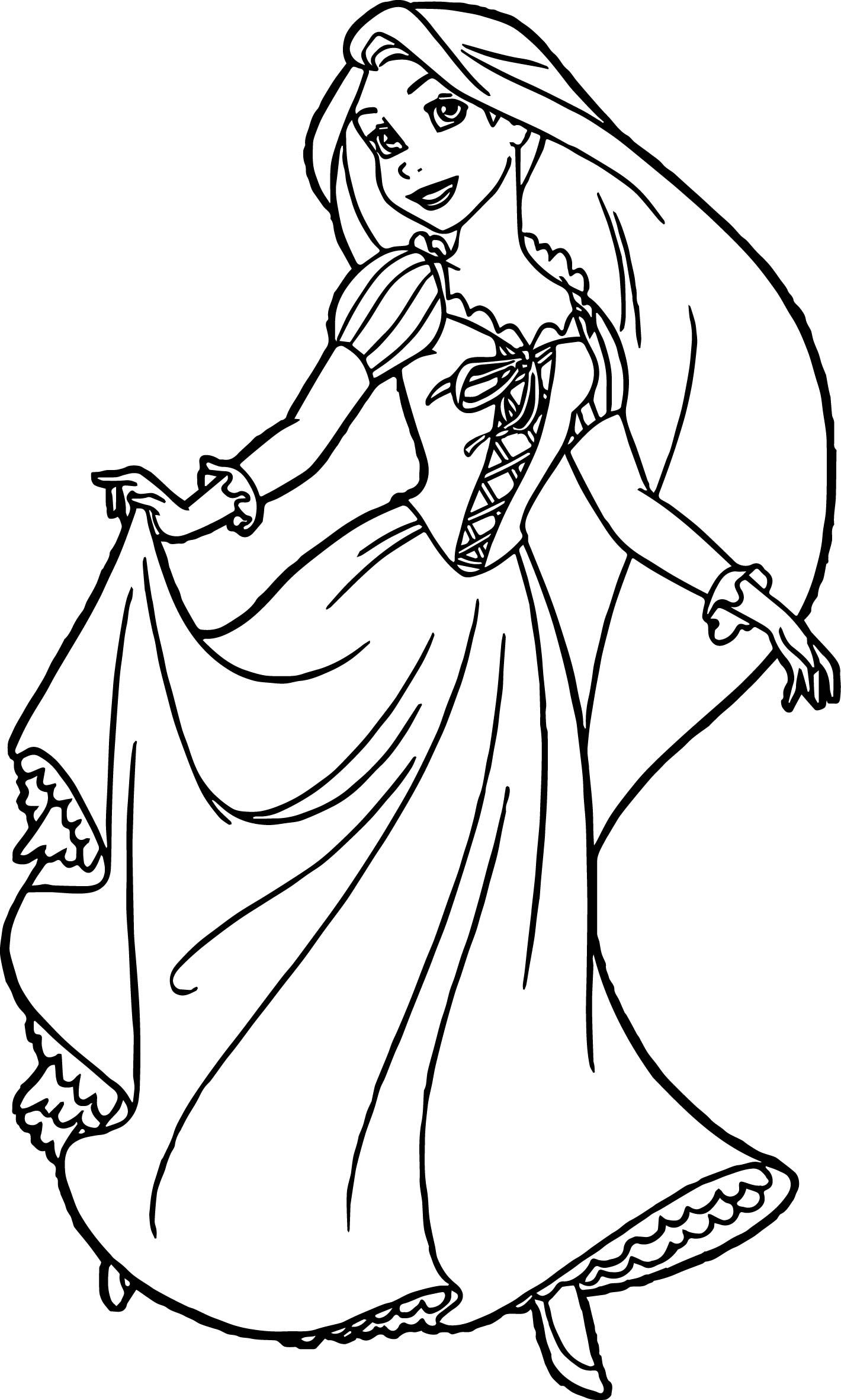 rapunzel coloring pages printable jpg