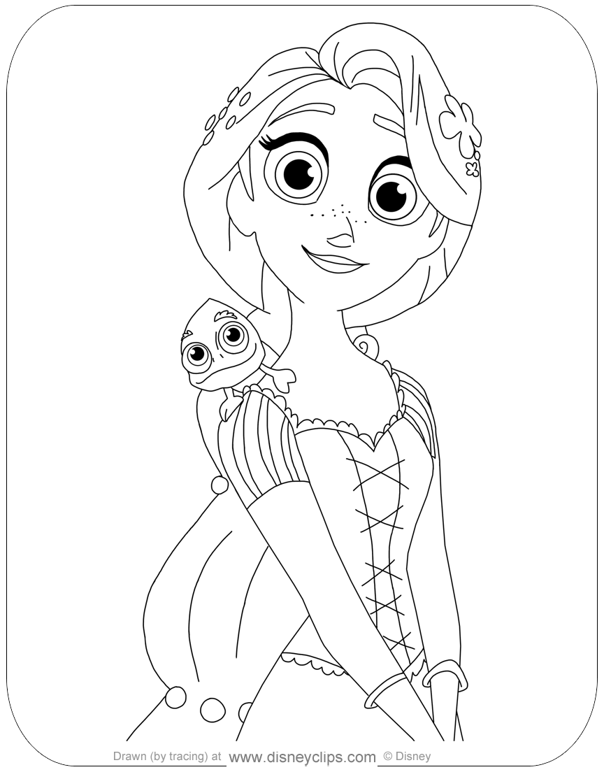 rapunzel coloring pages printable jpg