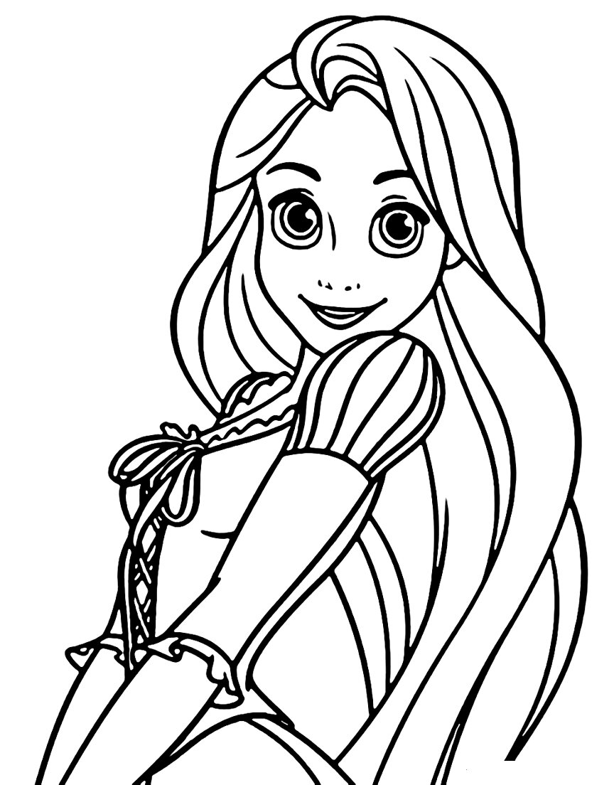 rapunzel coloring pages printable jpg