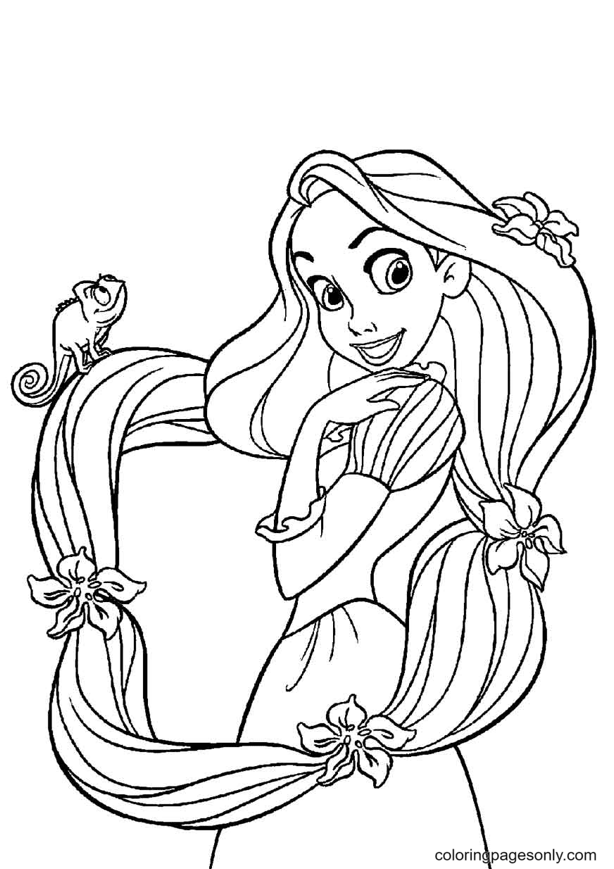 rapunzel coloring pages printable jpg