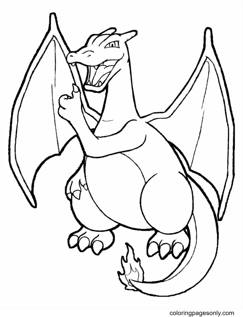 charizard coloring pages printable jpg