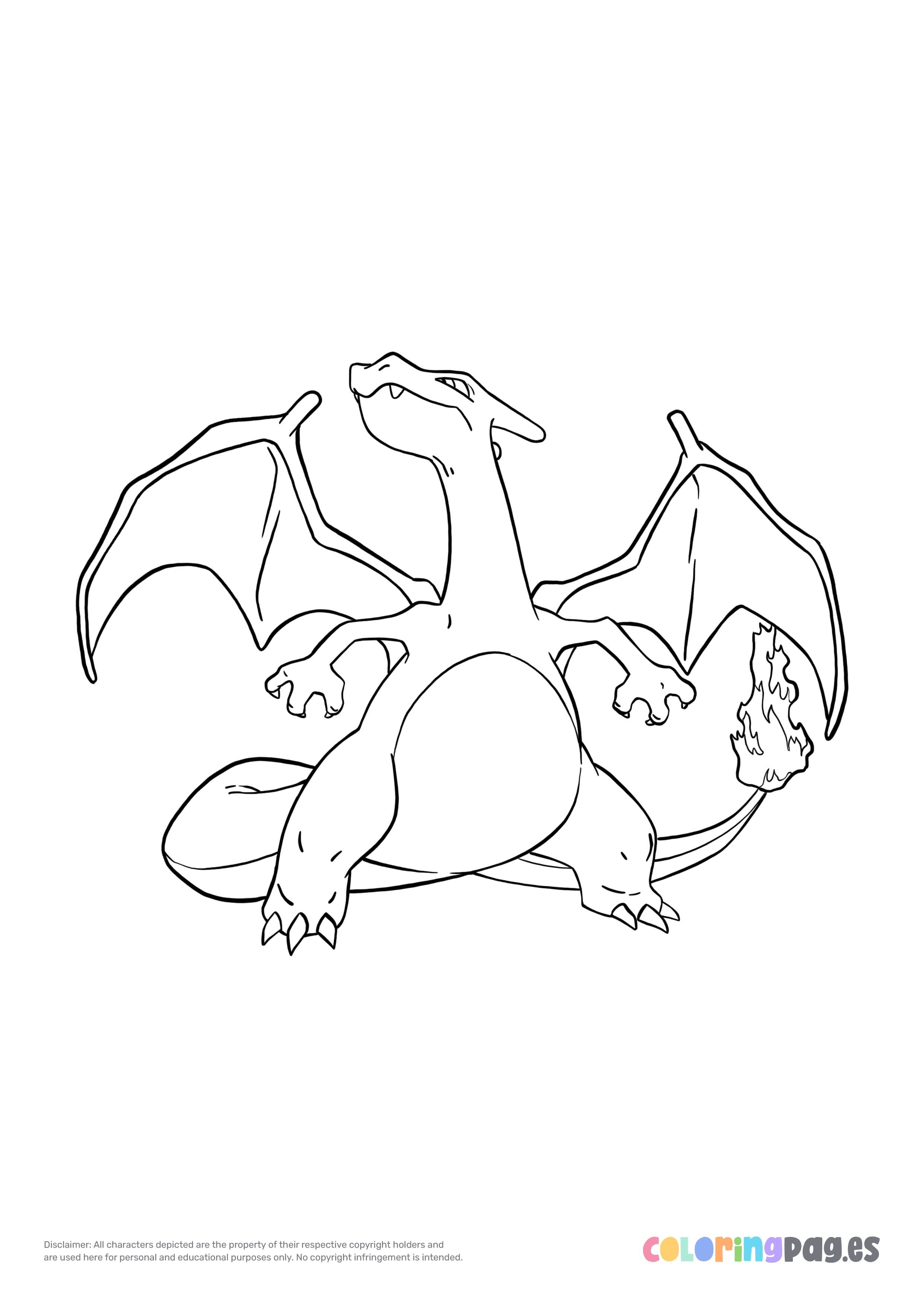 charizard coloring pages printable jpg