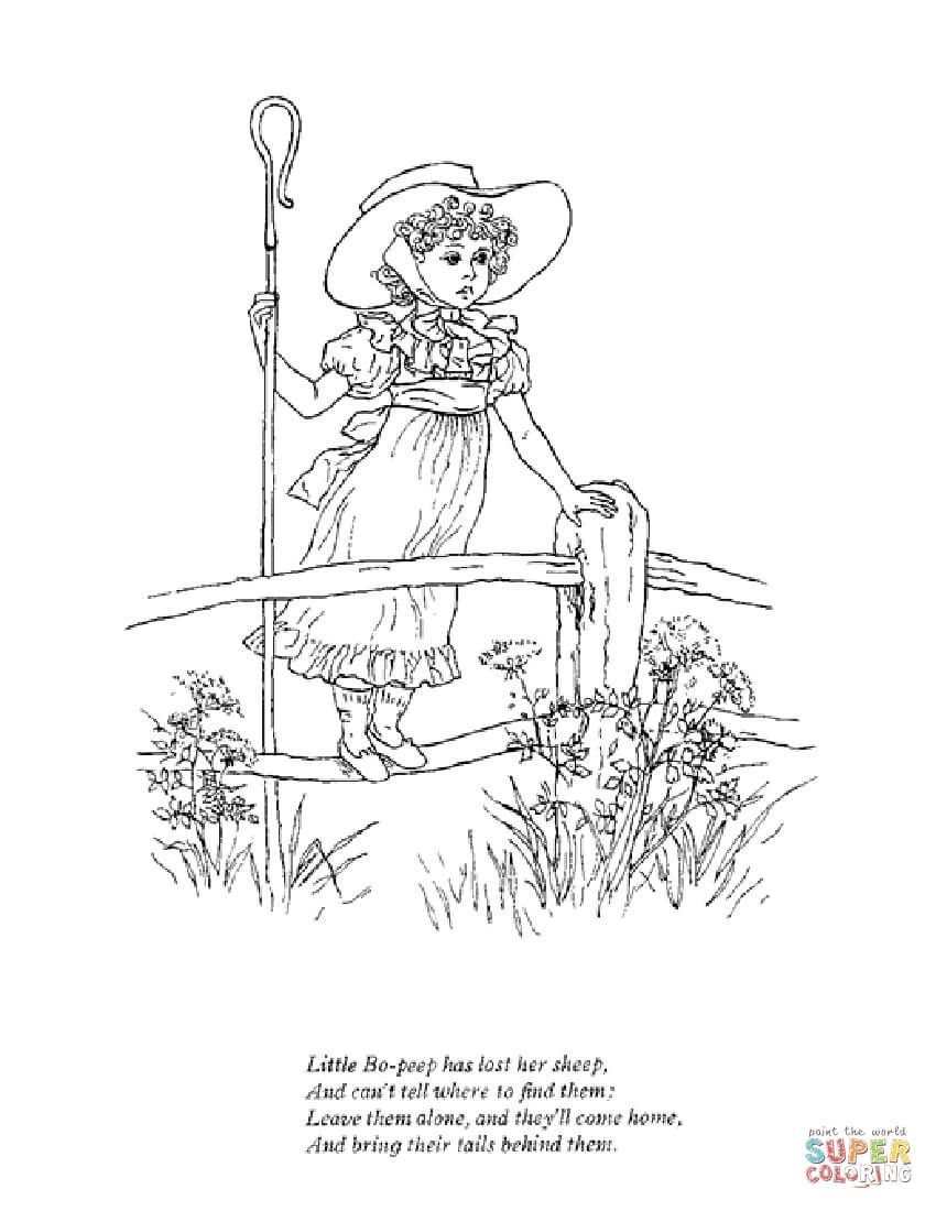 bo peep coloring pages printable jpg