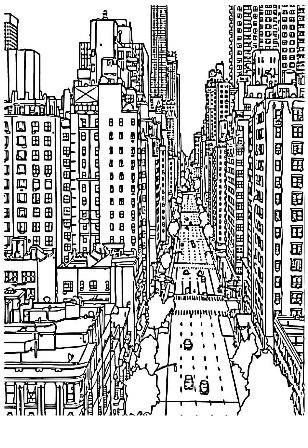 city coloring pages printable jpg