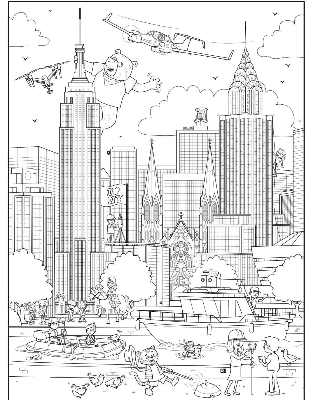 city coloring pages printable jpg