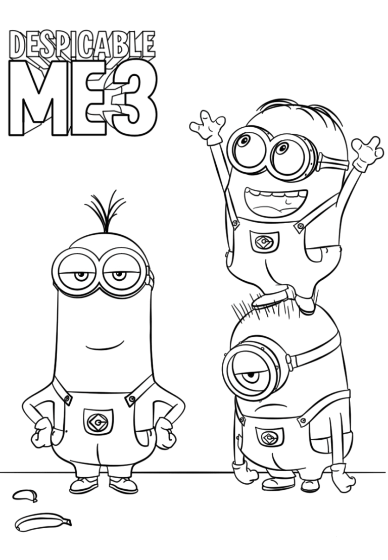 minion coloring pages printable jpg