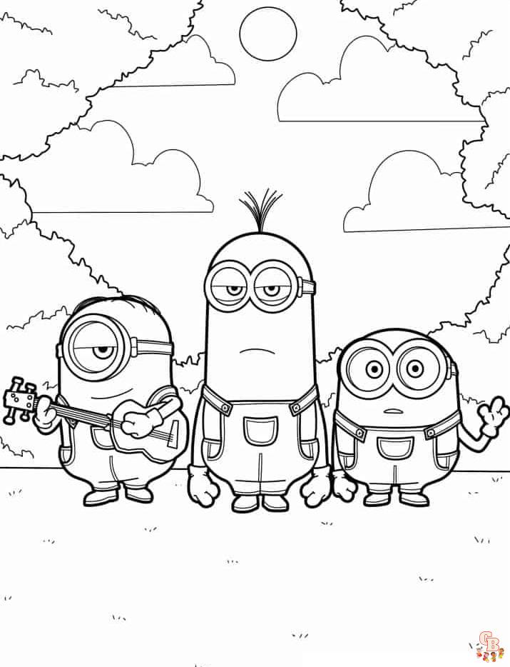 112 Minion Coloring Pages Printable 49