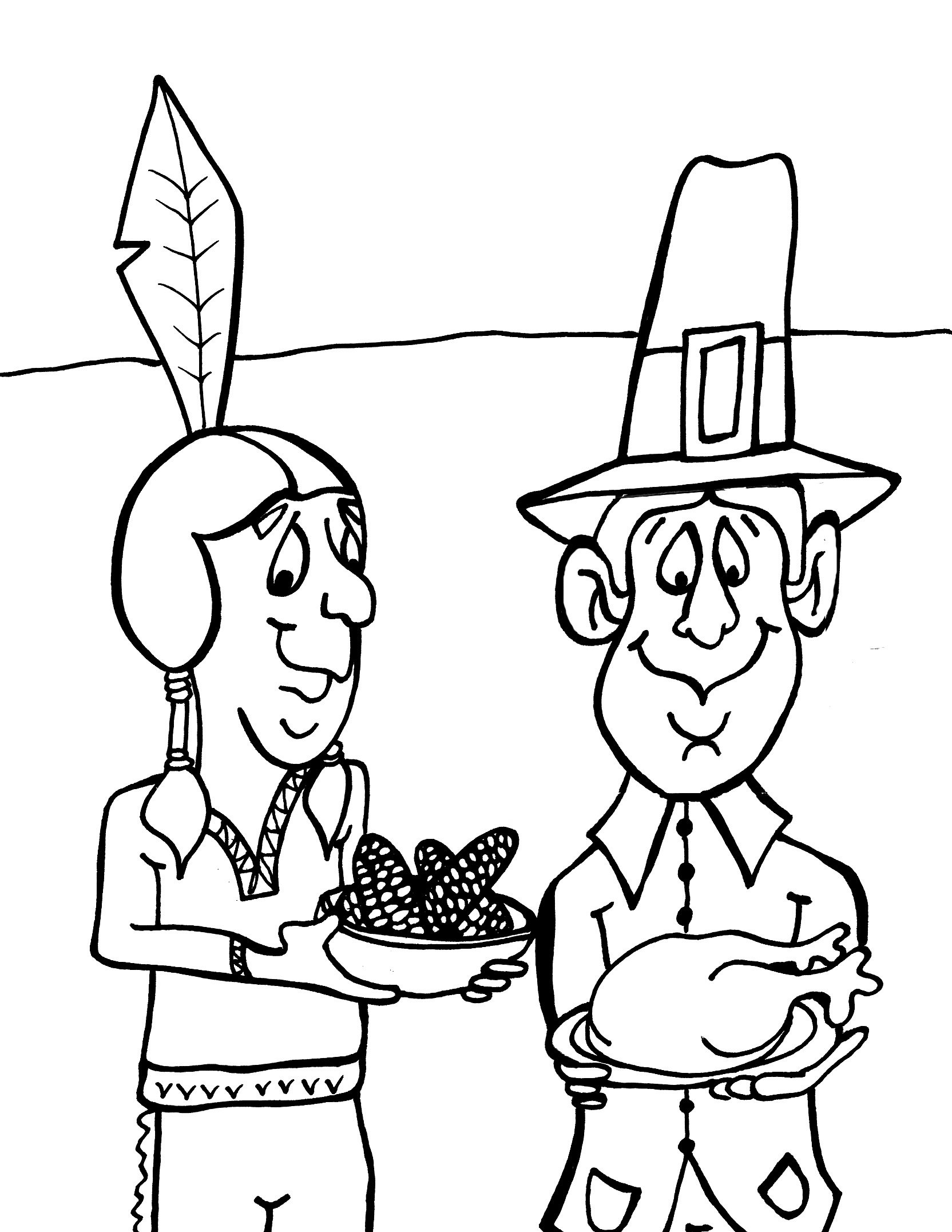 thanksgiving food coloring pages printable jpg