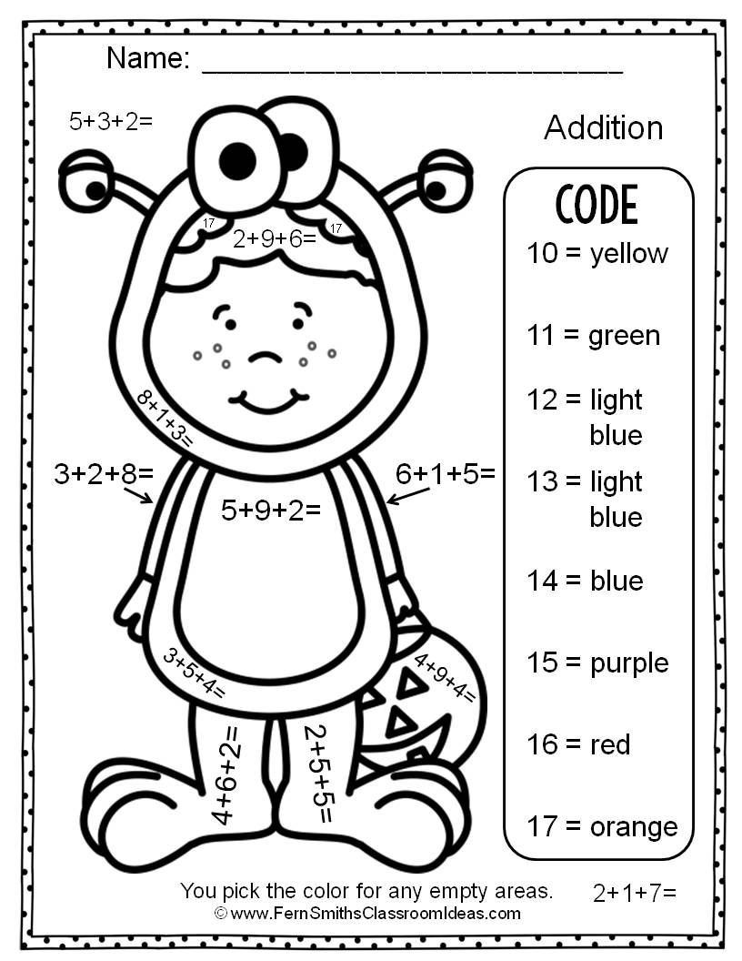 color by number addition printable jpg