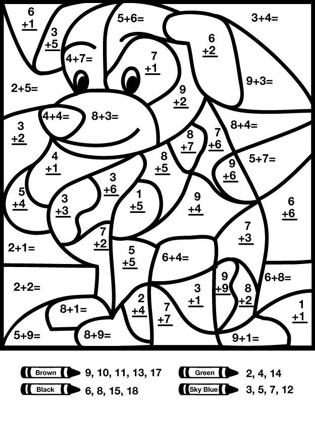 color by number addition printable jpg