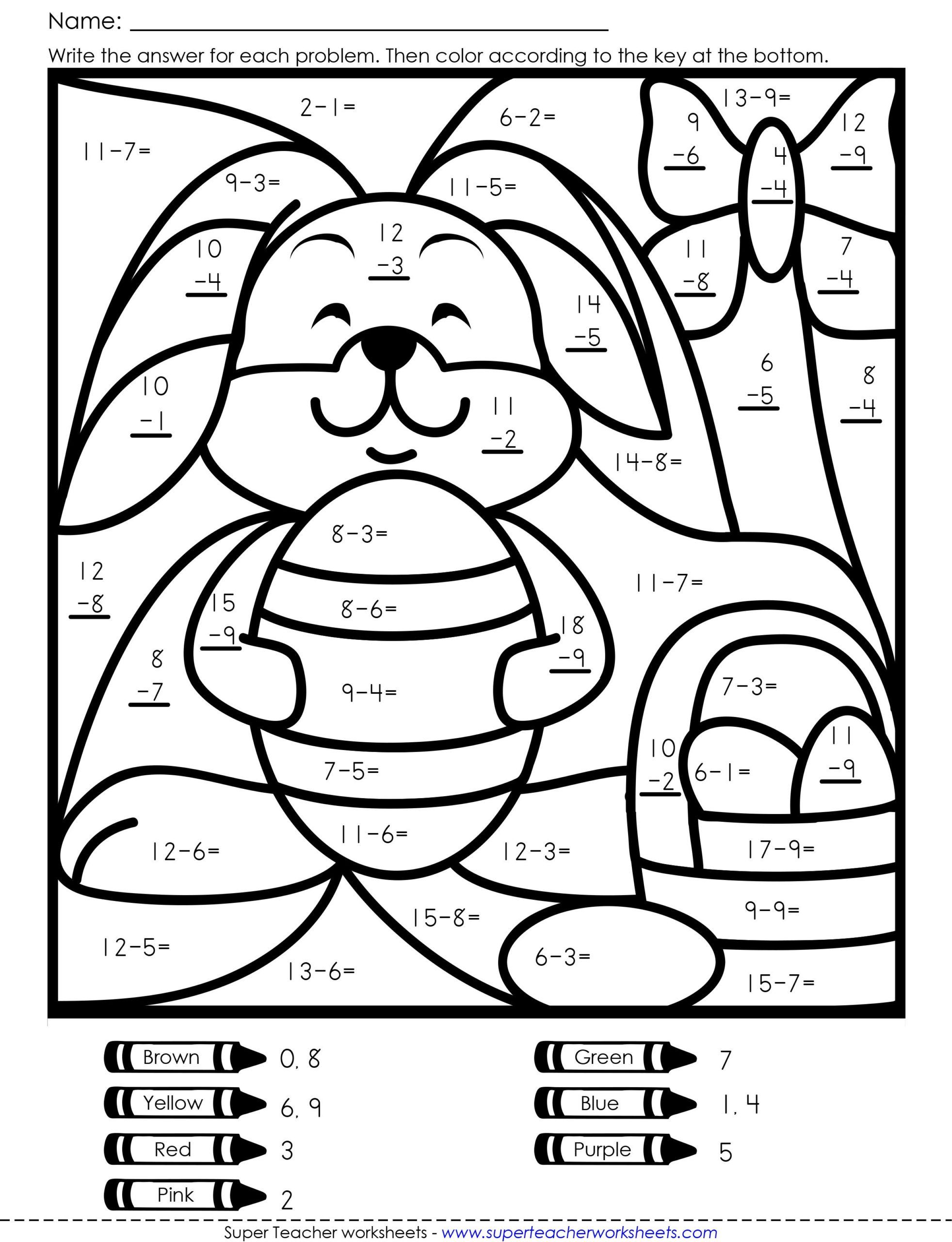 color by number addition printable jpg