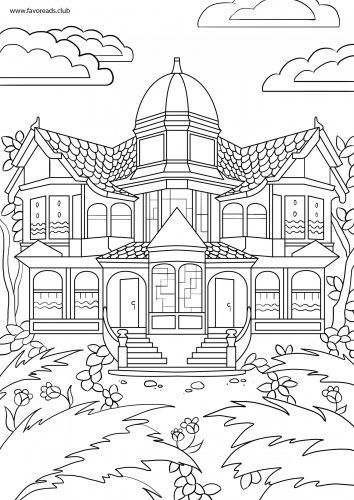 free house coloring pages for kids printable jpg