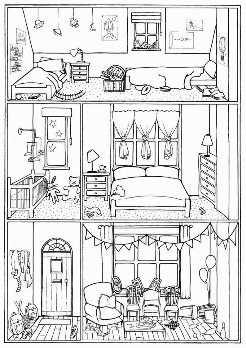 free house coloring pages for kids printable jpg