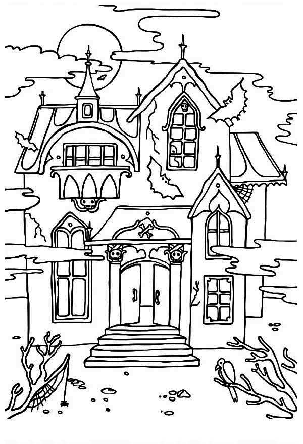 free house coloring pages for kids printable jpg