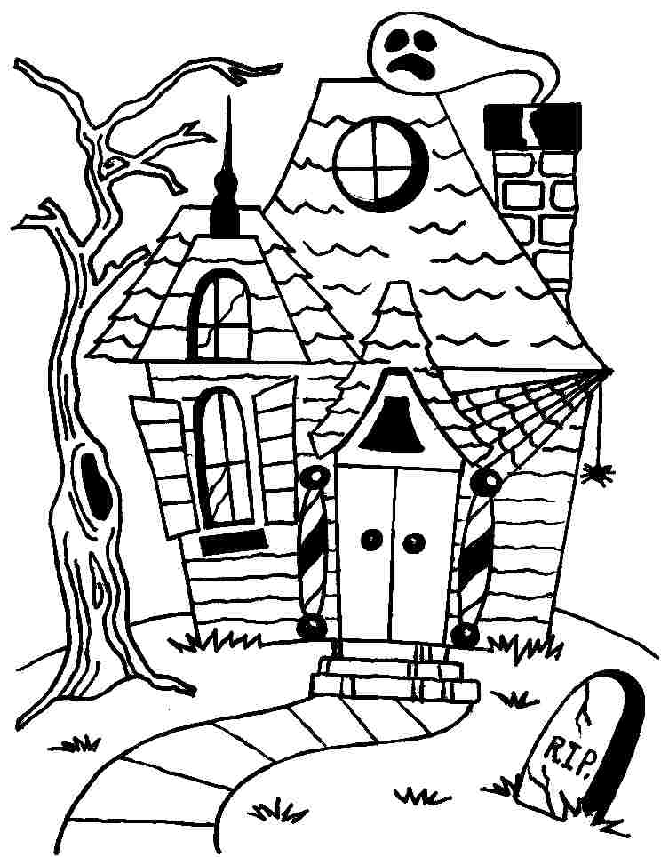 free house coloring pages for kids printable jpg