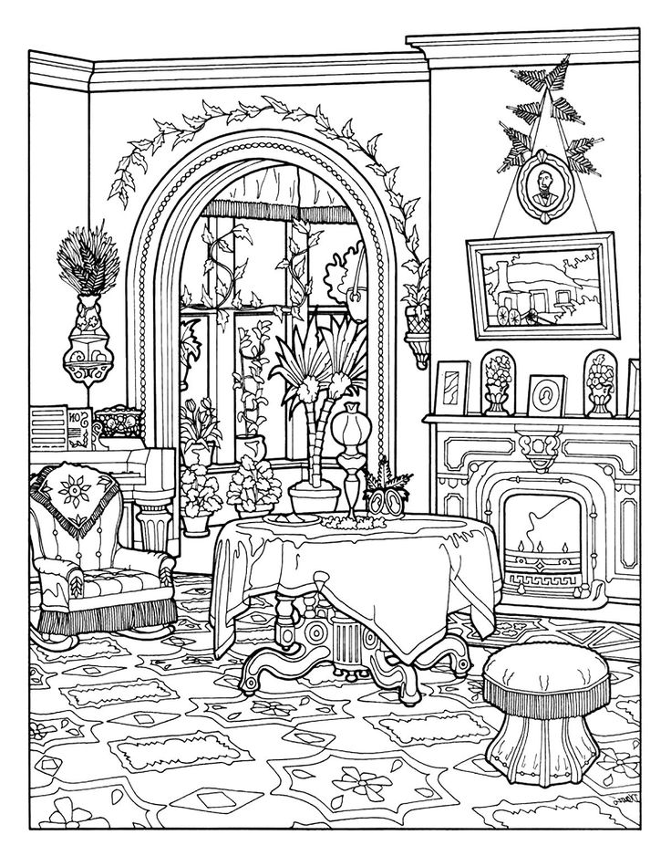 118 Free House Coloring Pages for Kids Printable 96