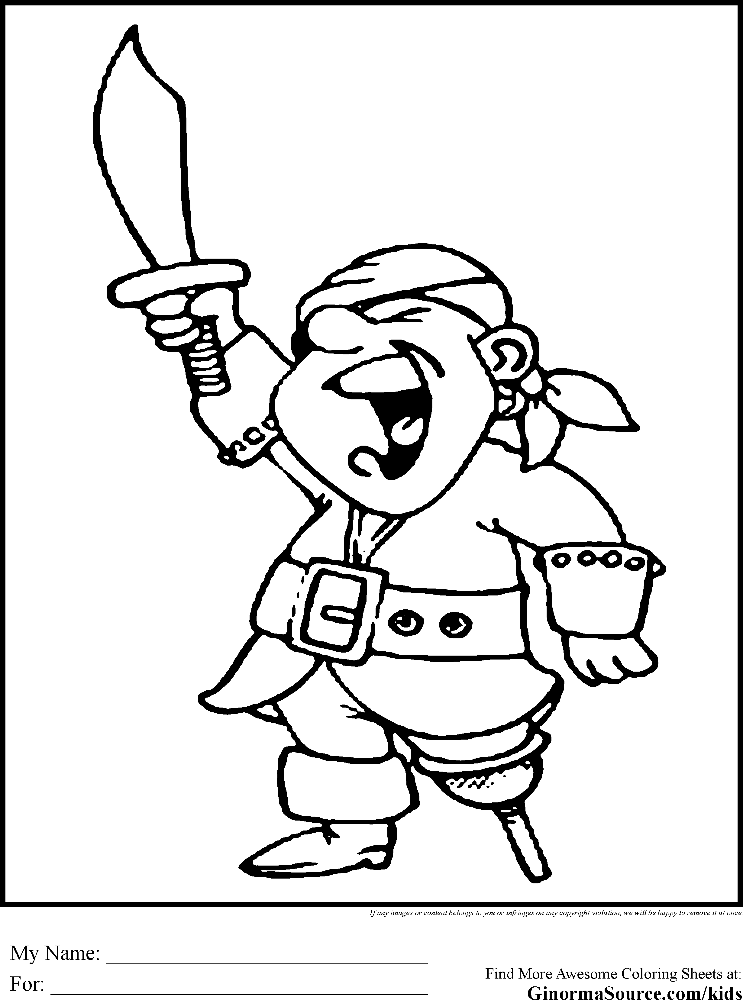 134 Free Pirate Coloring Pages For Kids Printable 109