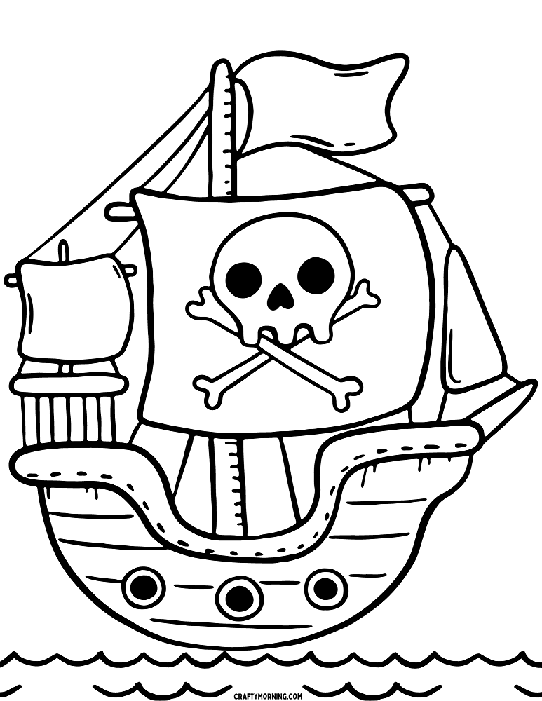 free pirate coloring pages for kids printable jpg