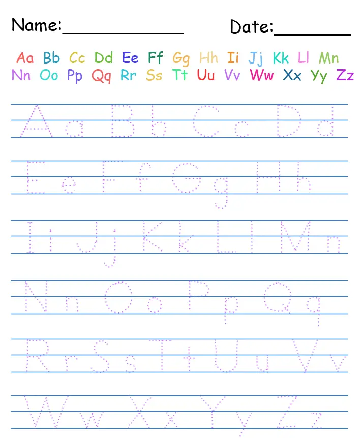 kindergarten handwriting worksheets printable jpg