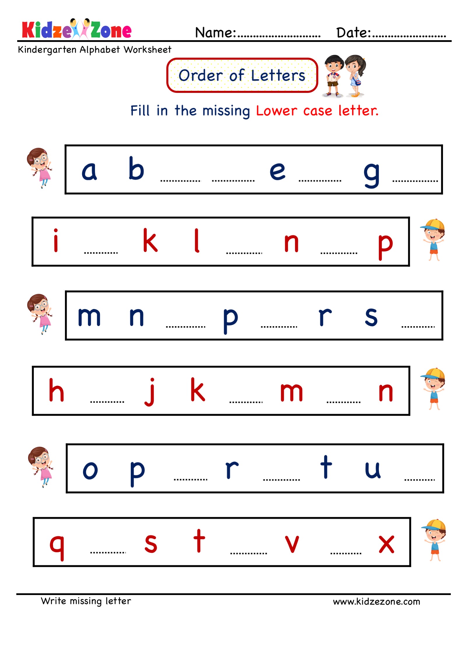 kindergarten handwriting worksheets printable jpg