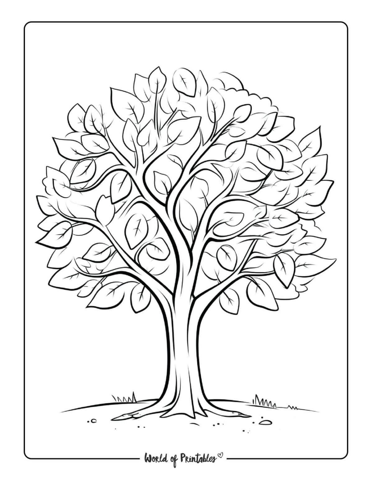 beautiful tree coloring pages printable jpg