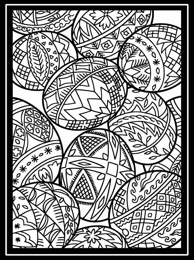 29 Colorful Easter Egg Coloring Pages Printable 34