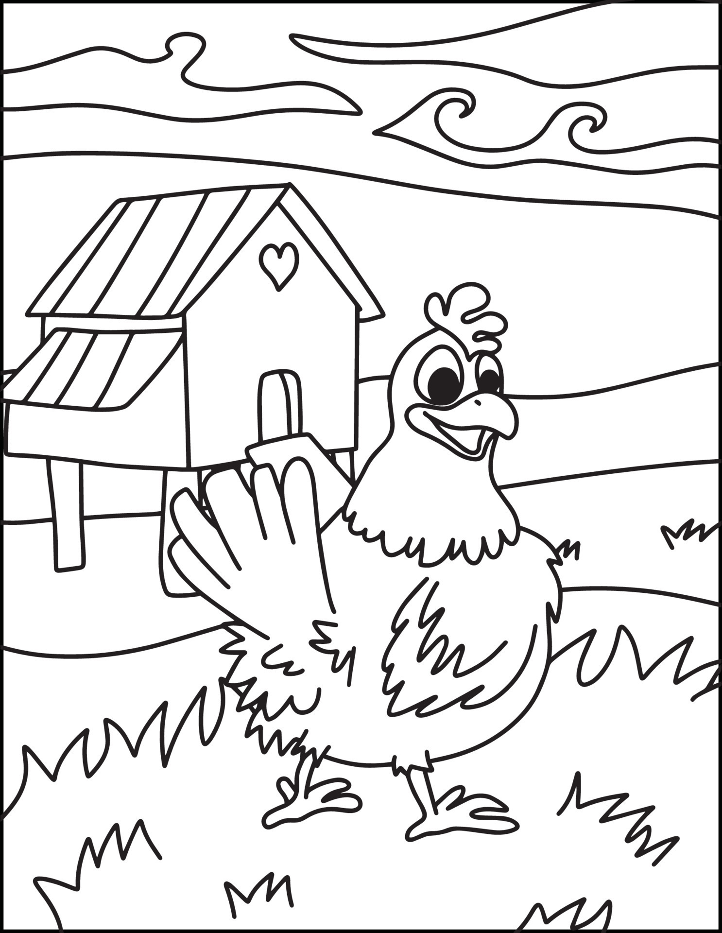 fun farm animal coloring pages printable jpg