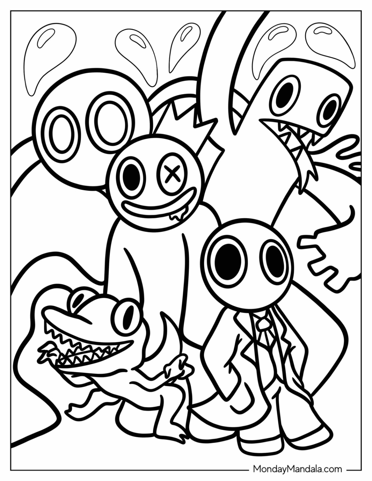 vibrant rainbow friends coloring pages printable jpg