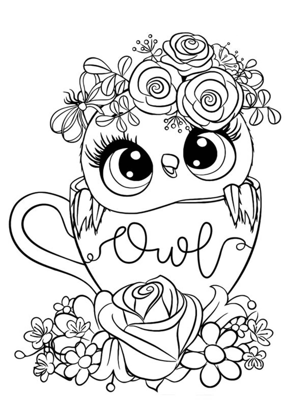 34 Wise Owl Coloring Pages Printable 11