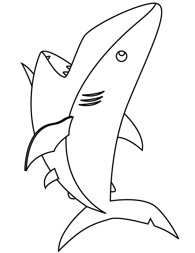 36 Fearsome Shark Coloring Pages Printable 11