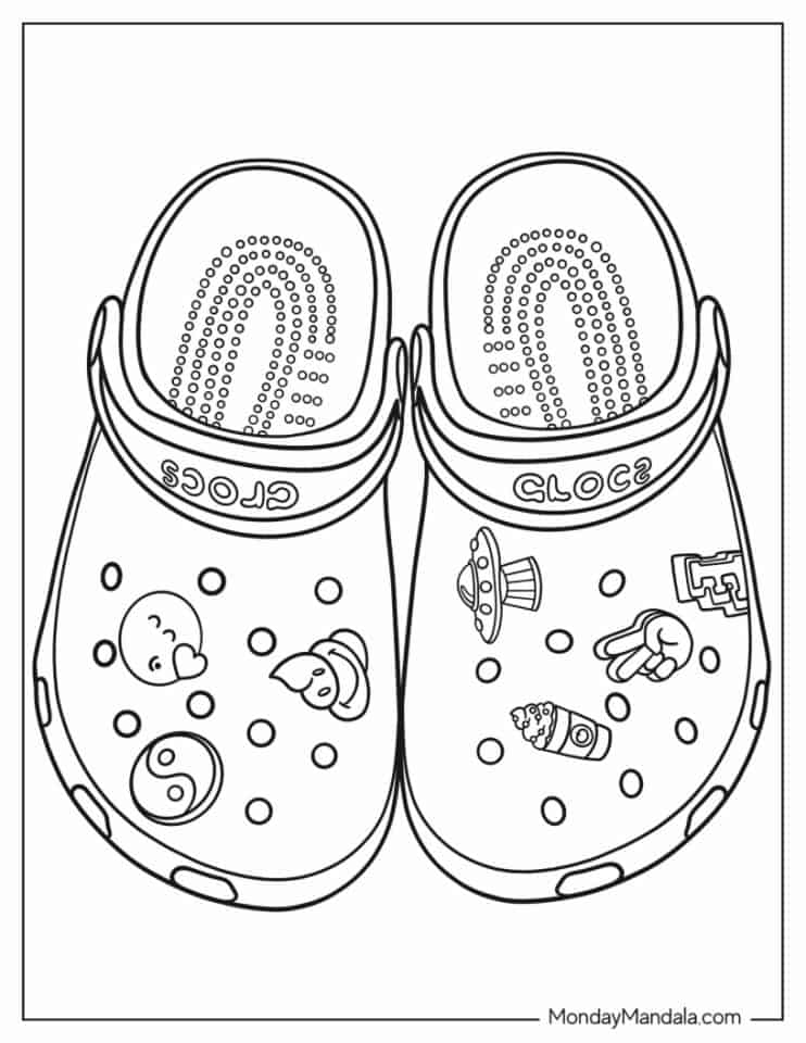 chic shoe coloring pages printable jpg