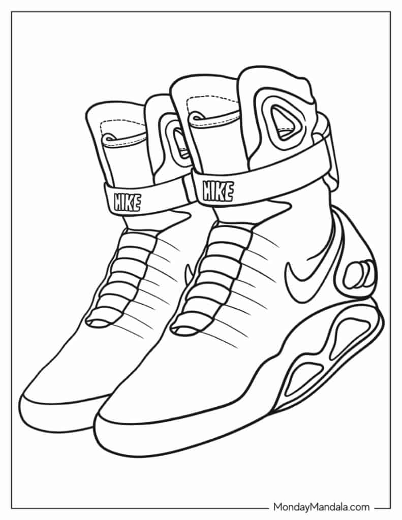 37 Chic Shoe Coloring Pages Printable 34