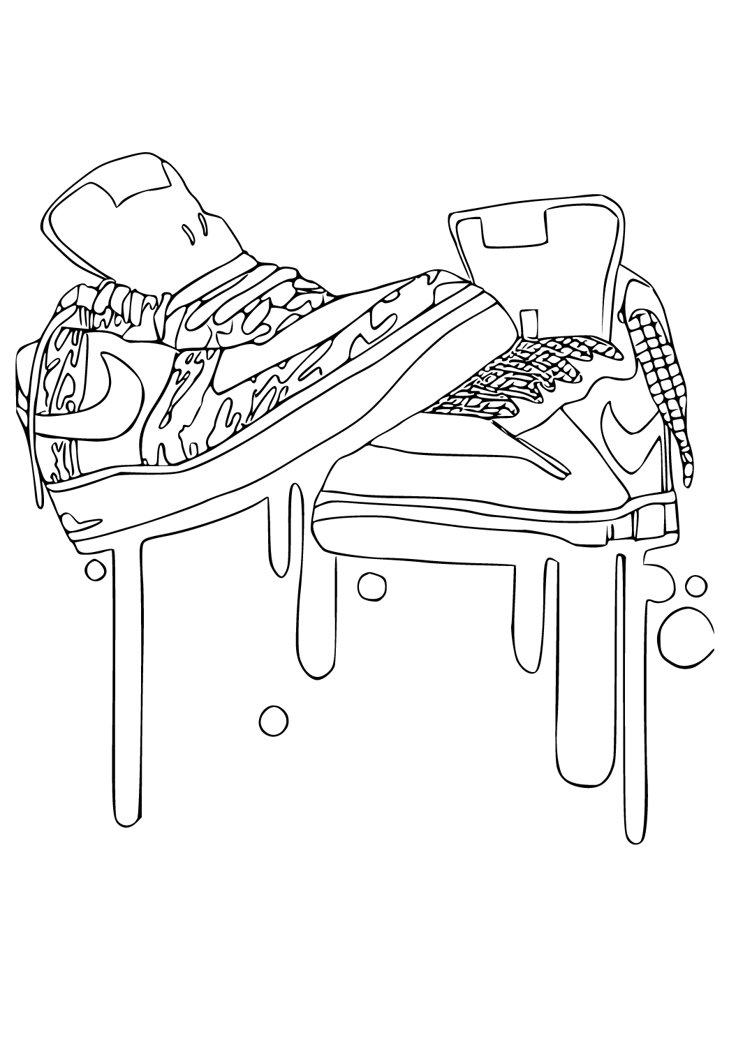 chic shoe coloring pages printable jpg