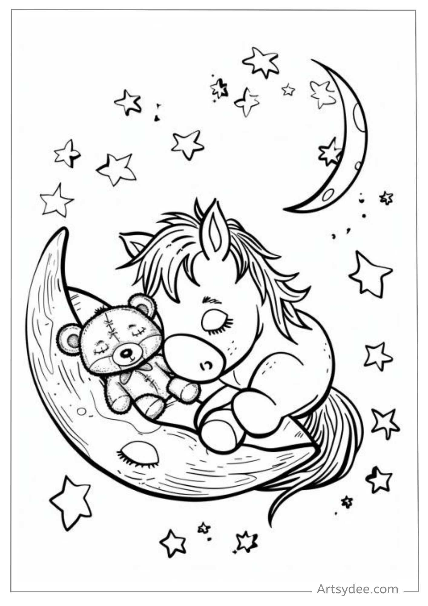 61 Artistic Horse Drawing Coloring Pages Printable