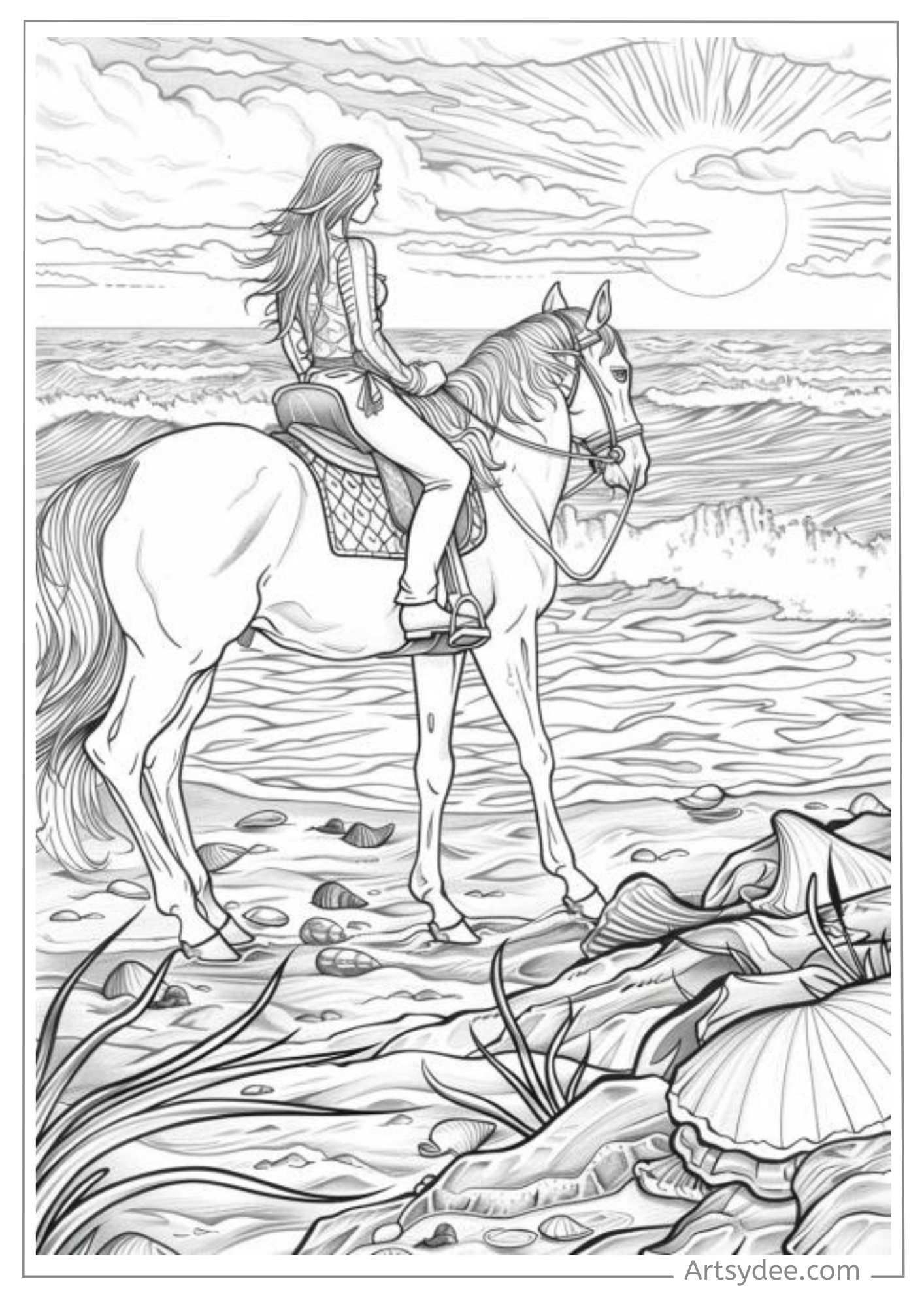 62 Exciting Derby Horse Coloring Pages Printable