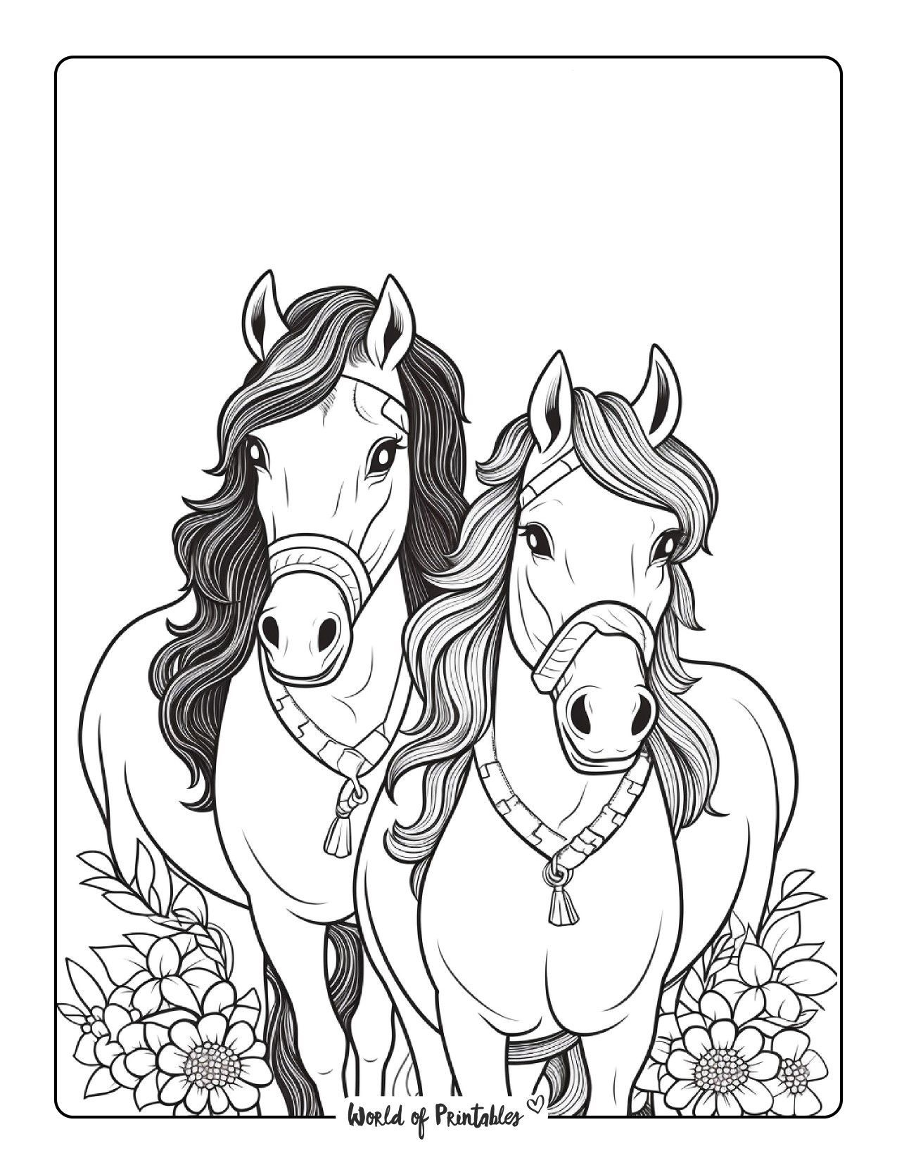 70 Adventurous Girl on Horse Coloring Pages Printable