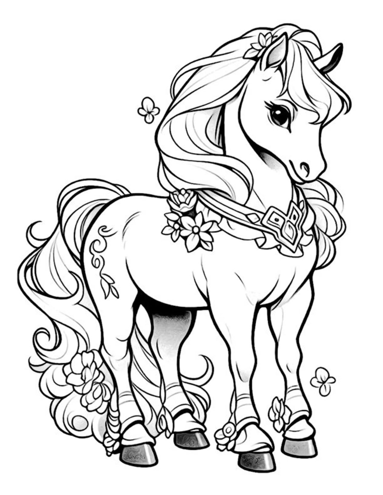 73 Cultural Indian Horse Coloring Pages Printable