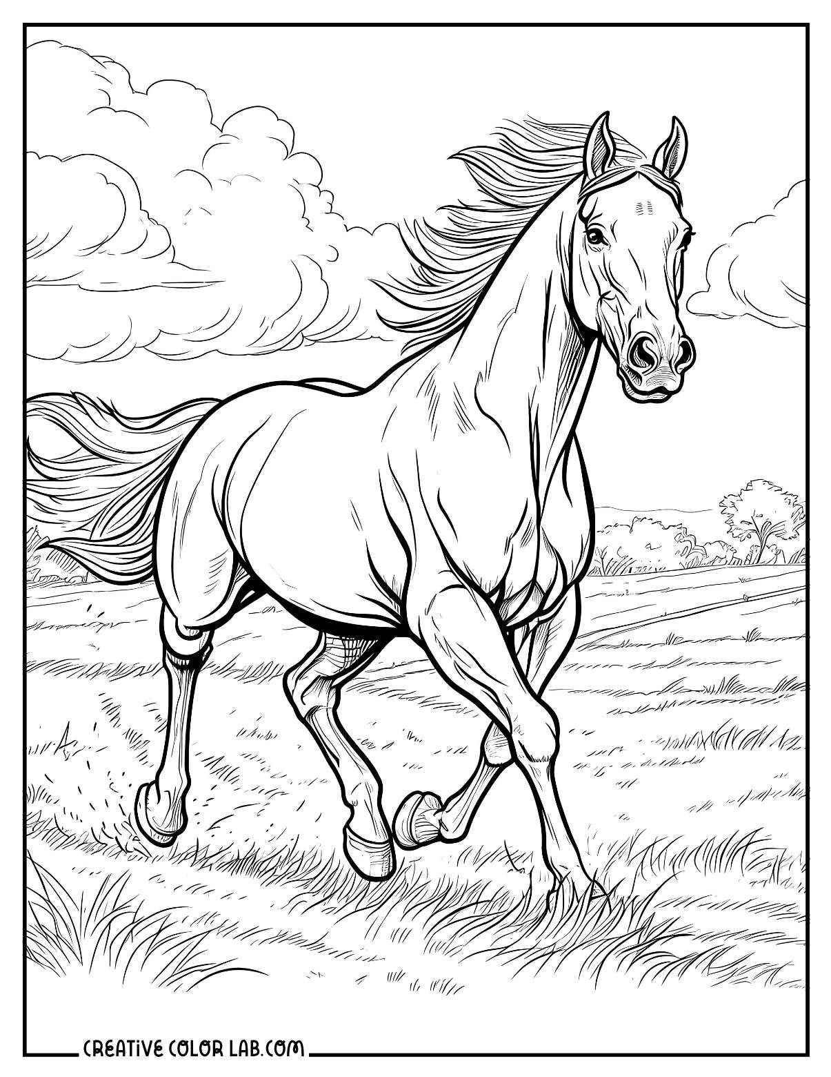 77 Lovely Printable Horse Coloring Pages for Kids