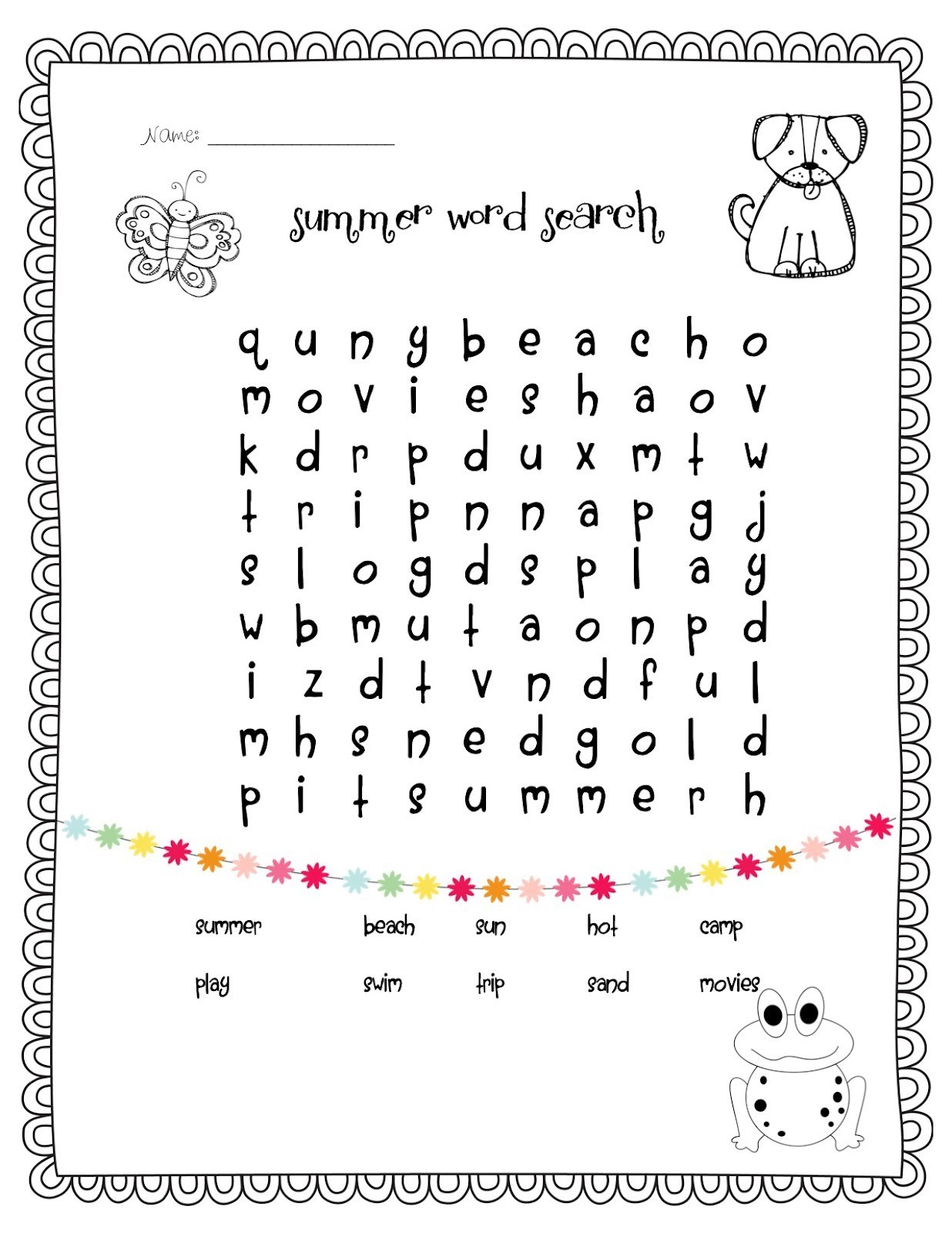 simple easy word search for kids printable jpg