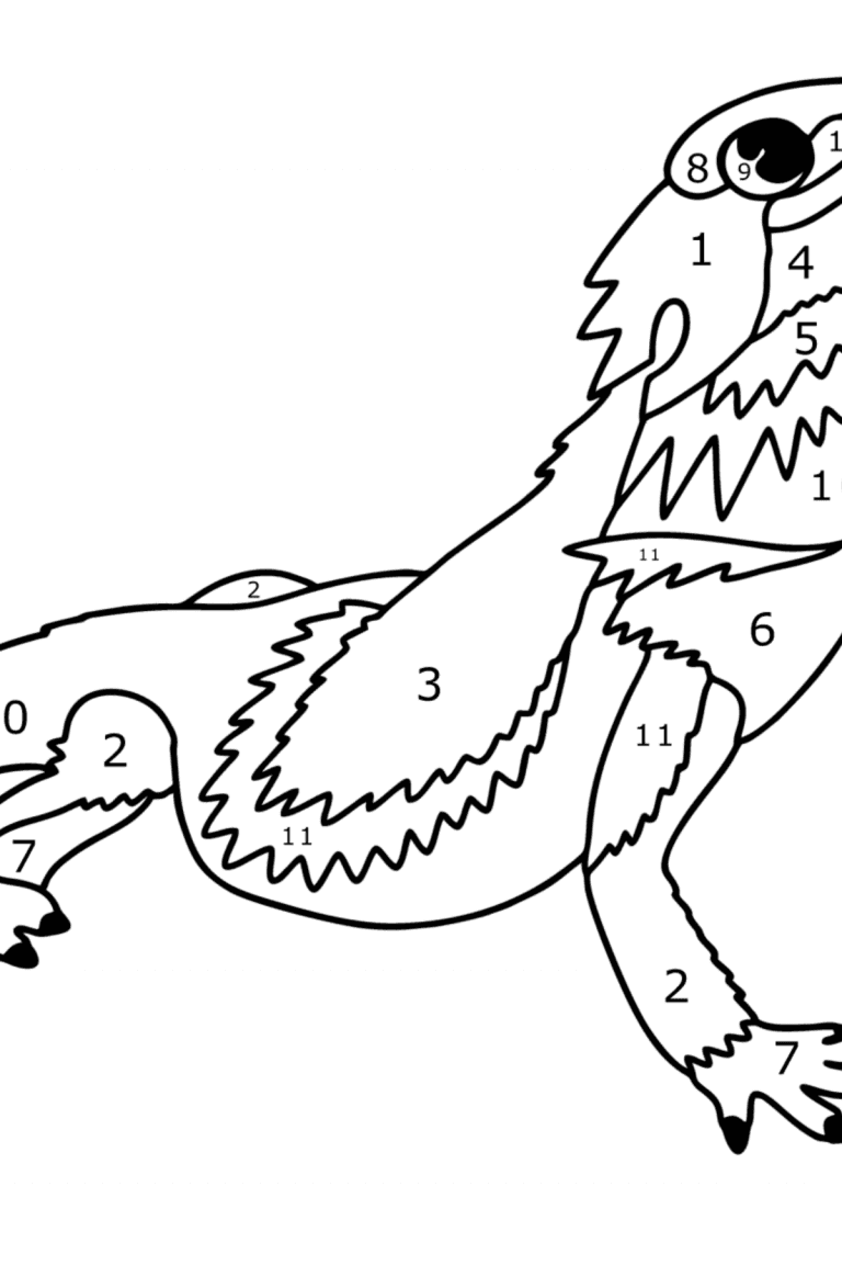 unique bearded dragon coloring pages printable jpg