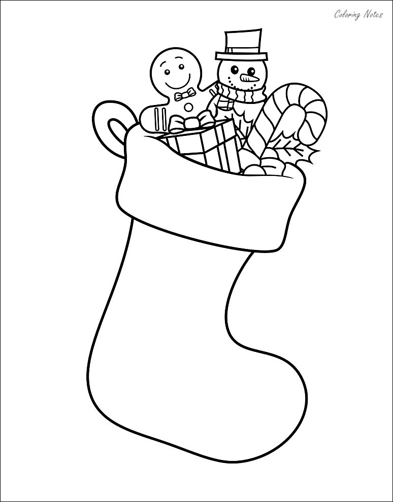 christmas stocking coloring pages printable cheer jpg