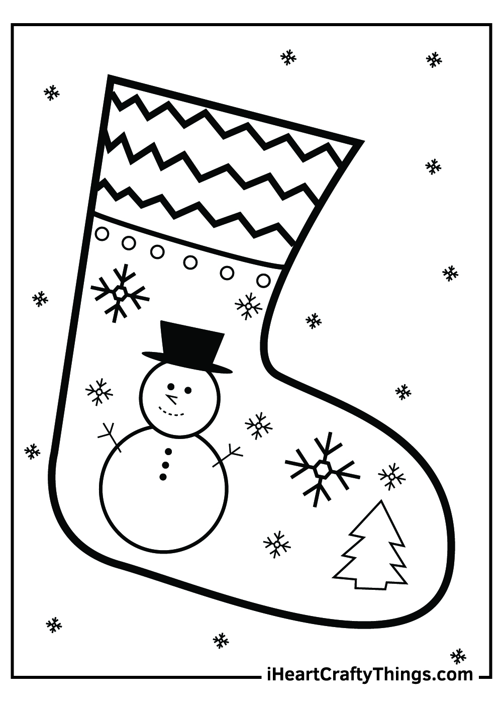 christmas stocking coloring pages printable cheer jpg