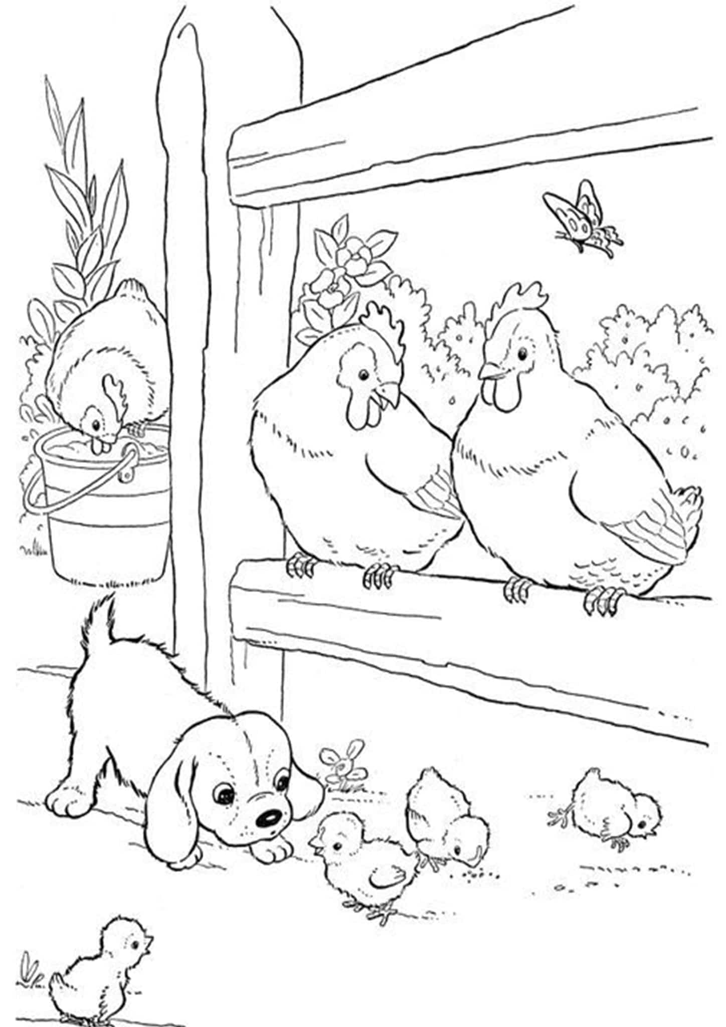 Farm Animal Coloring Pages Printable 8