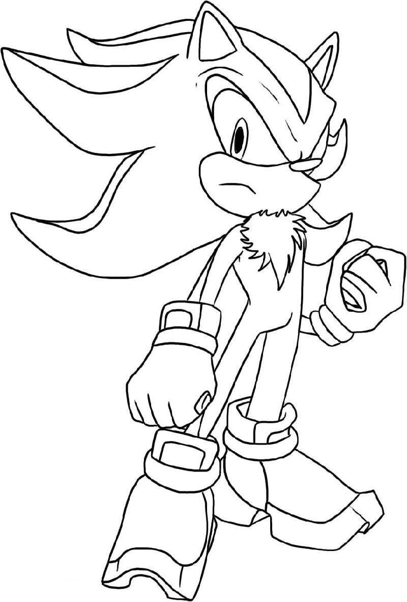 shadowy hedgehog coloring pages printable jpg