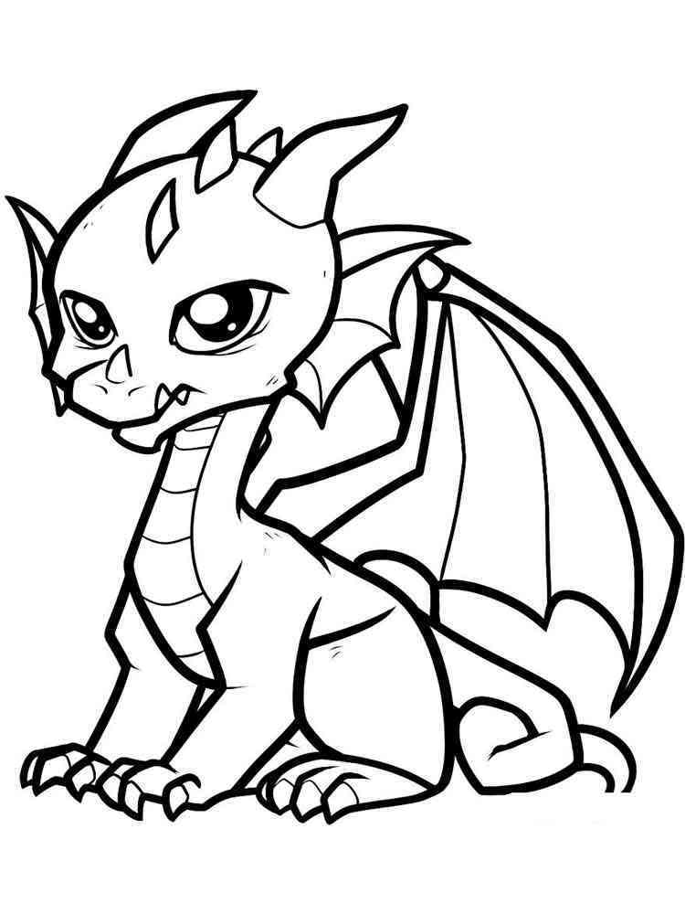 dragon color by number coloring pages printable jpg