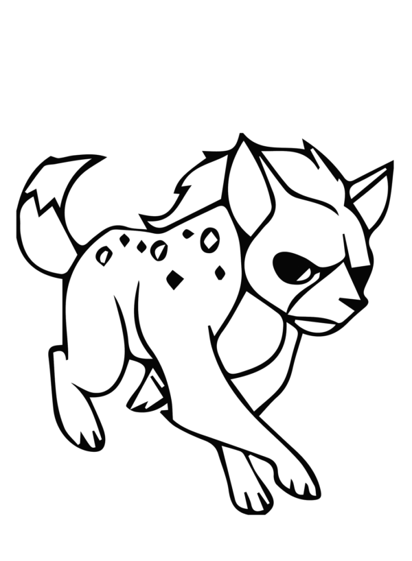 30 Hyena Coloring Pages Printable 19