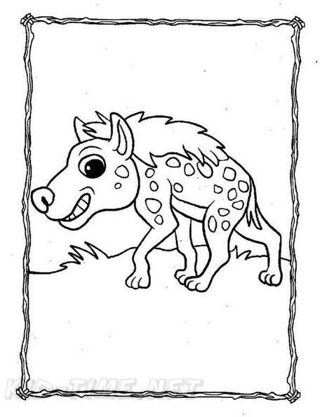 hyena coloring pages printable jpg