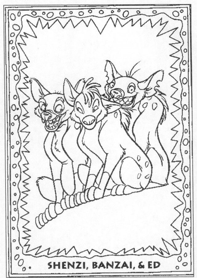 hyena coloring pages printable jpg