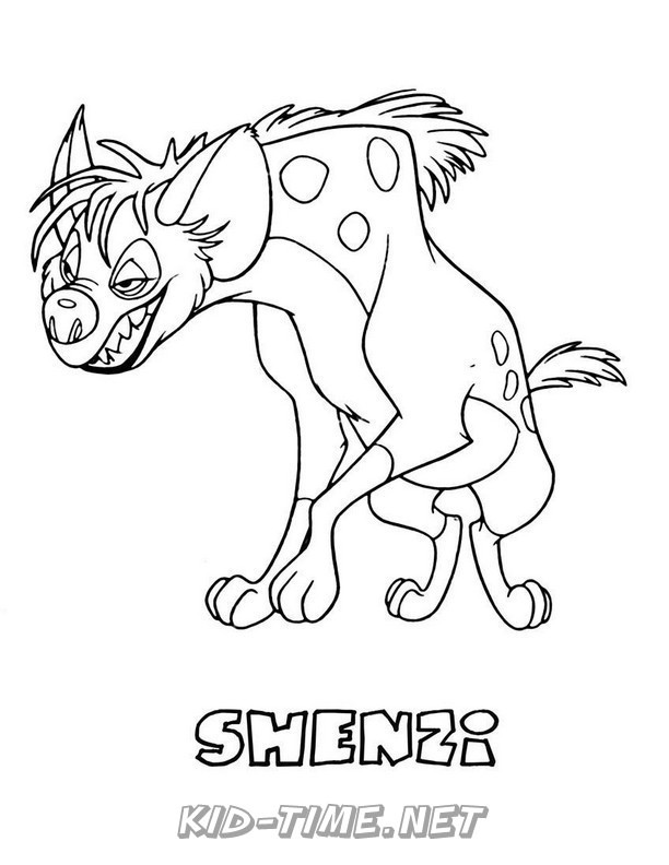 hyena coloring pages printable jpg